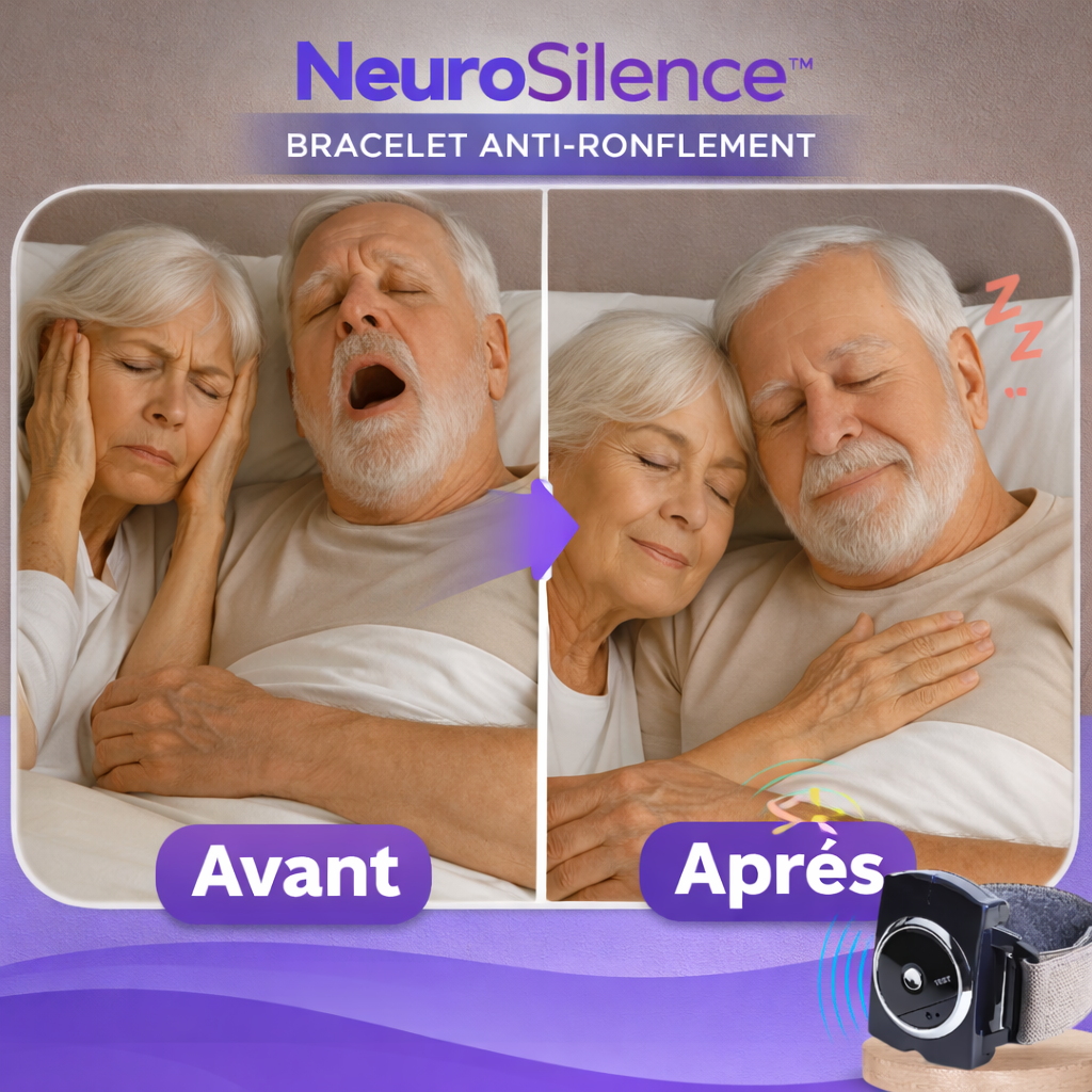 NeuroSilence™ Bracelet Anti-Ronflement | Stoppez 96 % des Ronflements Pendant Votre Sommeil !