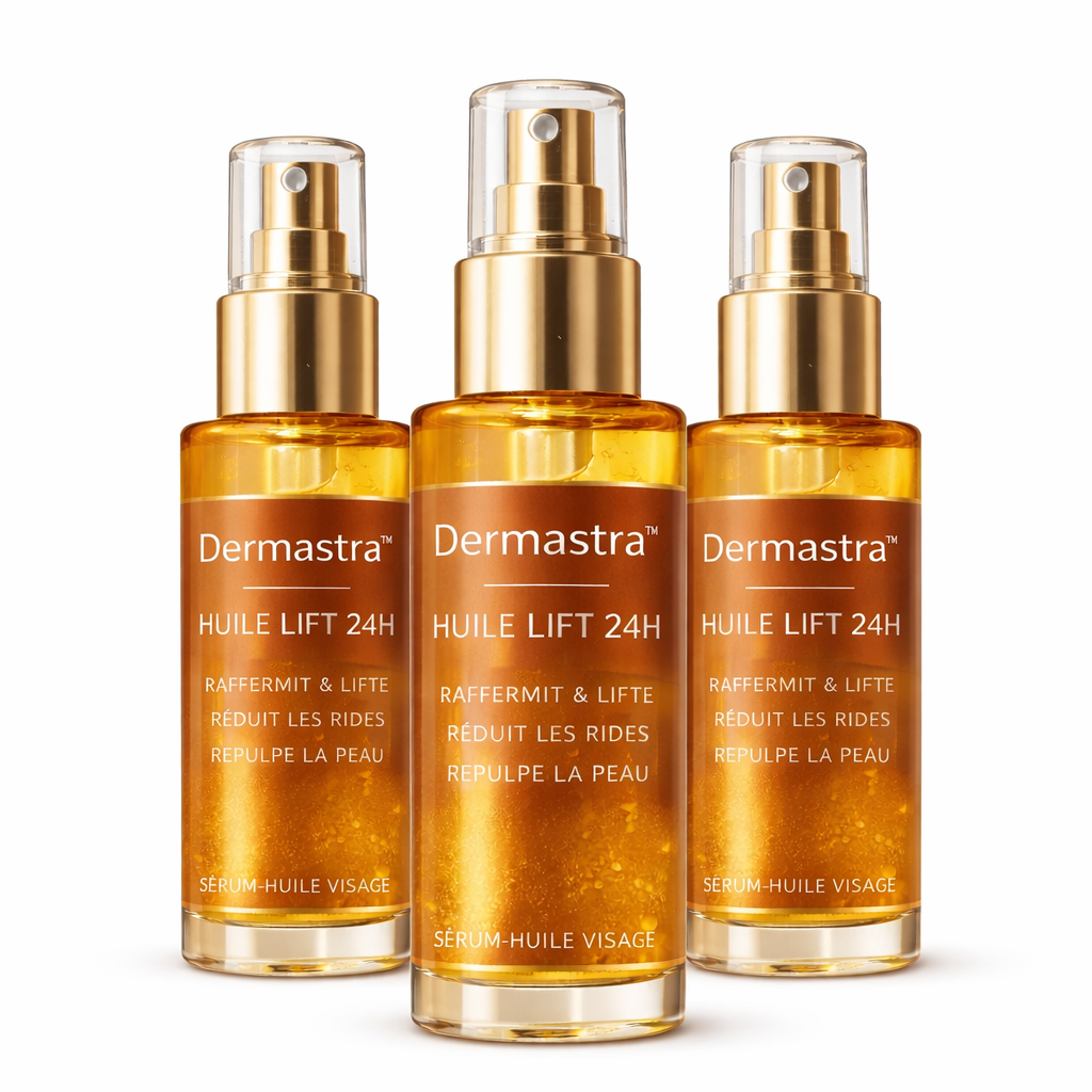 Dermastra™ Huile Lift 24H | Raffermit la peau relâchée jusqu’à 98 % en seulement 24 heures !