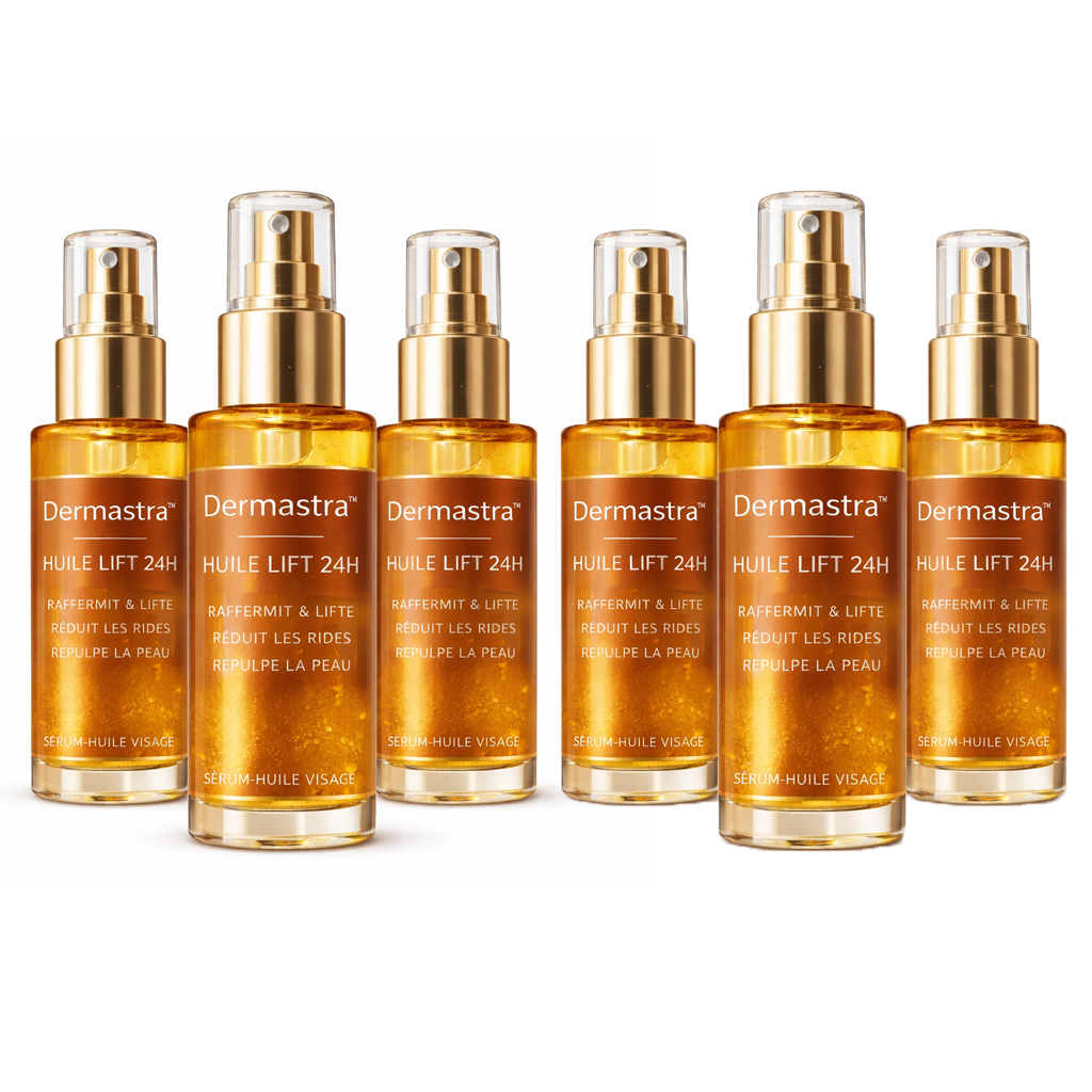 Dermastra™ Huile Lift 24H | Raffermit la peau relâchée jusqu’à 98 % en seulement 24 heures !