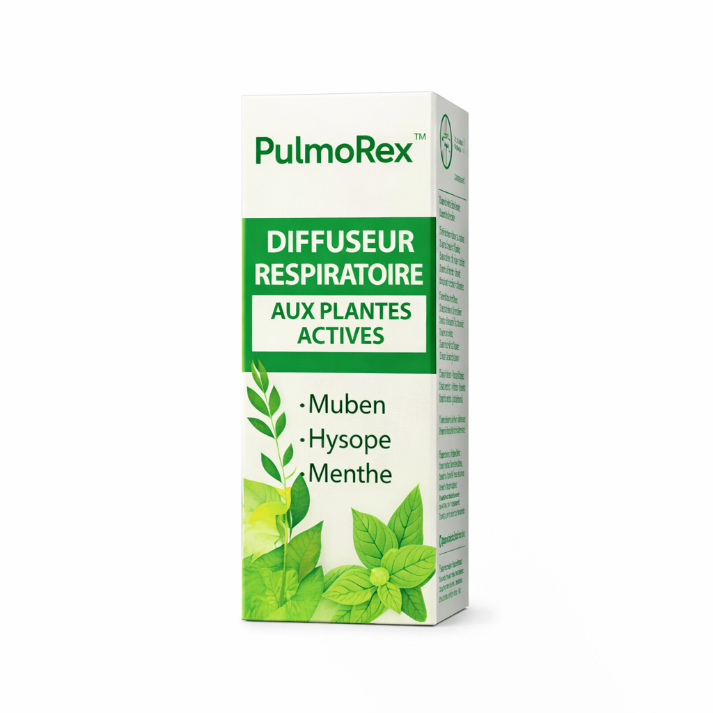 PulmoRex™ Diffuseur Respiratoire aux Plantes Actives | Libérez Vos Poumons en 5 Minutes et Respirez à Pleins Poumons !