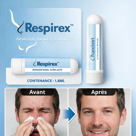 Respirex™ Inhaleur Nasal Ultra-Actif | Dégagez vos sinus en moins de 3 minutes !
