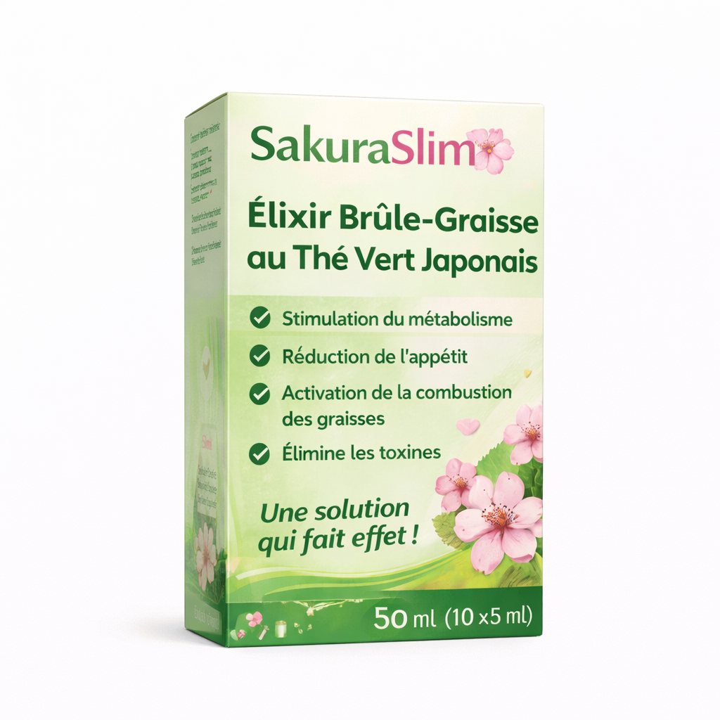 SakuraSlim™ Élixir Brûle-Graisse au Thé Vert Japonais | Éliminez Jusqu’à 5 kg de Graisse Abdominale en 7 Jours, Sans Effort !