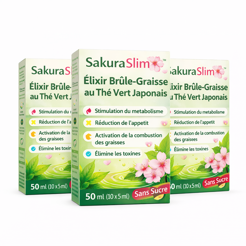 SakuraSlim™ Élixir Brûle-Graisse au Thé Vert Japonais | Éliminez Jusqu’à 5 kg de Graisse Abdominale en 7 Jours, Sans Effort !