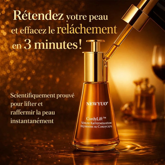 CordyLift™ Sérum Raffermissant Réparateur au Cordyceps | Retendez votre peau et effacez le relâchement en 3 minutes !