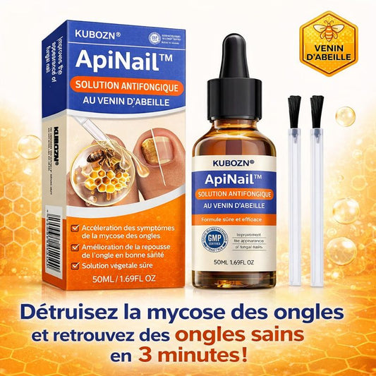 ApiNail™ Solution Antifongique au Venin d’Abeille | Détruisez la mycose des ongles et retrouvez des ongles sains en 3 minutes !