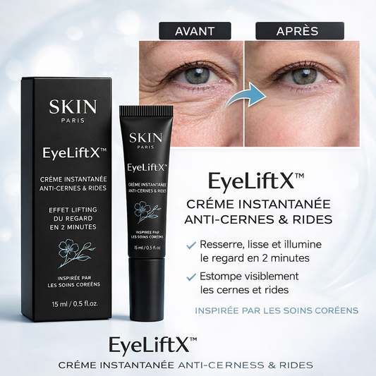 EyeLiftX™ Crème Instantanée Anti-Cernes & Rides | Regard lissé, poches effacées et peau rajeunie en quelques minutes !