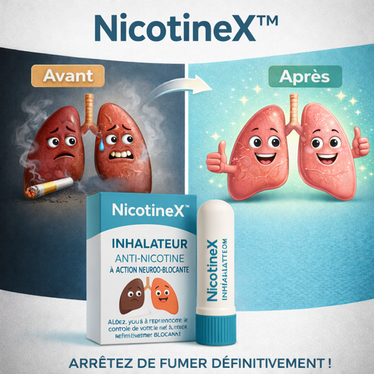 NicotineX™ Inhalateur Anti-Nicotine à Action Neuro-Blocante | Arrêtez de fumer en seulement 3 jours !