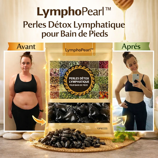 LymphoPearl™ Perles Détox Lymphatique pour Bain de Pieds | Drainez les toxines et retrouvez une énergie totale en 20 minutes !