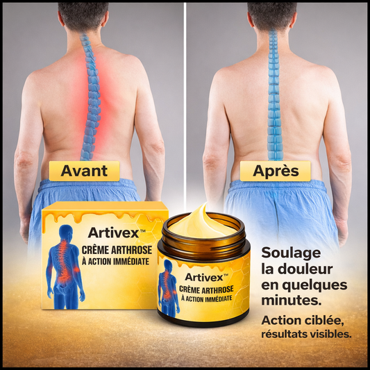 Artivex™ Crème Arthrose à Action Immédiate | Éliminez la douleur articulaire en 5 minutes !