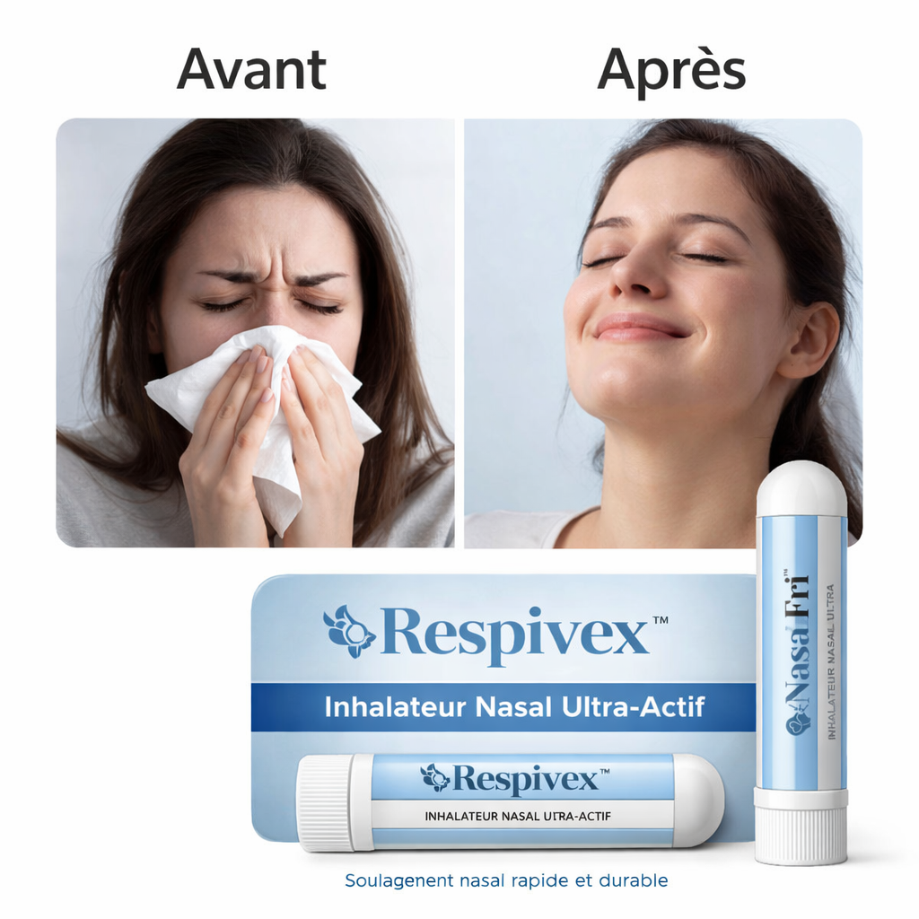 Respivex™ Inhalateur Nasal Ultra-Actif | Respirez librement en 3 minutes !