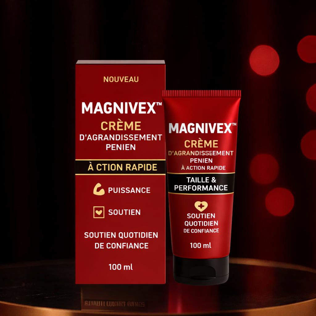 Magnivex™ Crème d’Agrandissement Pénien à Action Rapide | Gagnez jusqu’à 4,5 cm en 7 jours !