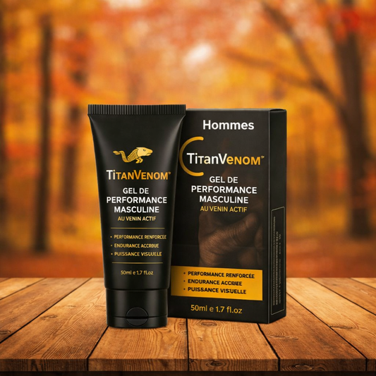 TitanVenom™ Gel de Performance Masculine au Venin Actif | Gagnez 4,5 cm et tenez 3 fois plus longtemps dès la 1ère application !