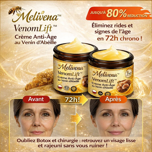 VenomLift™ Crème Anti-Âge au Venin d’Abeille | Efface rides et imperfections en 72h chrono !