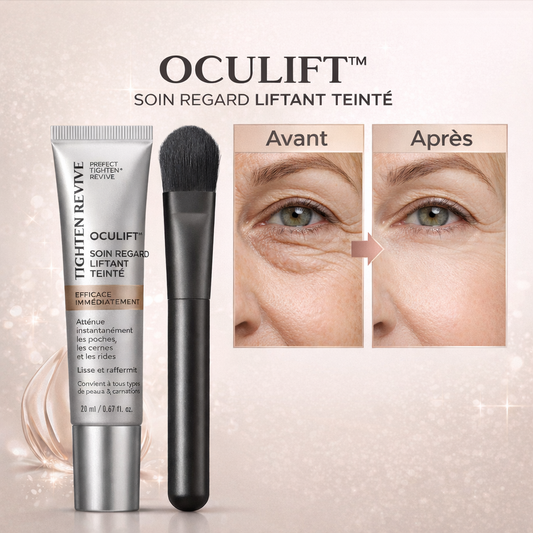 Oculift™ Soin Regard Liftant Teinté | Rides effacées, peau liftée et teint parfait en 90 secondes !