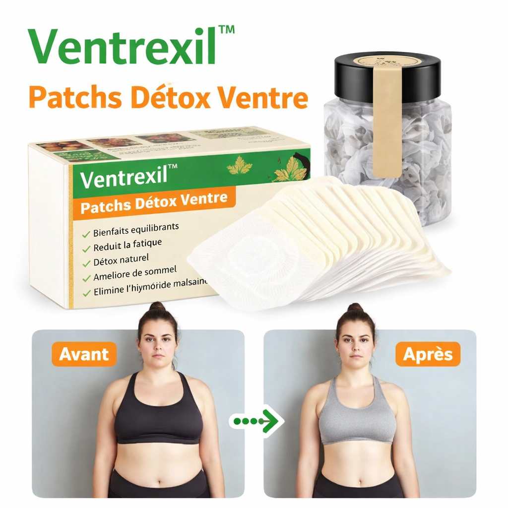 Ventrexil™ Patchs Détox Ventre | Perdez du poids et éliminez le ventre gonflé dès la première nuit !