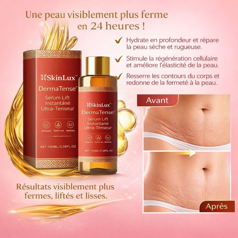 DermaTense™ Sérum Lift Instantané Ultra-Tenseur | Une peau visiblement plus ferme en 24 heures !