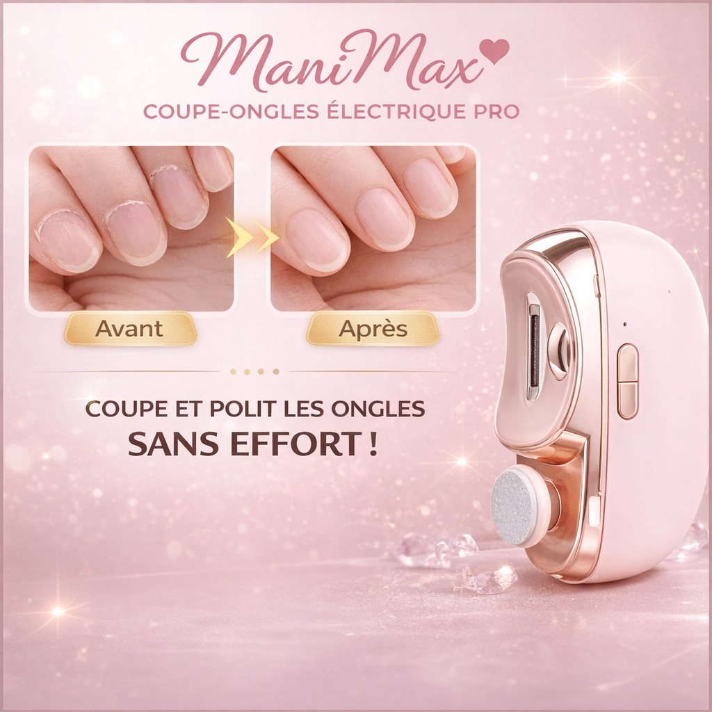 ManiMax™ Coupe-Ongles Électrique Pro | Obtenez des ongles parfaits en 60 secondes!