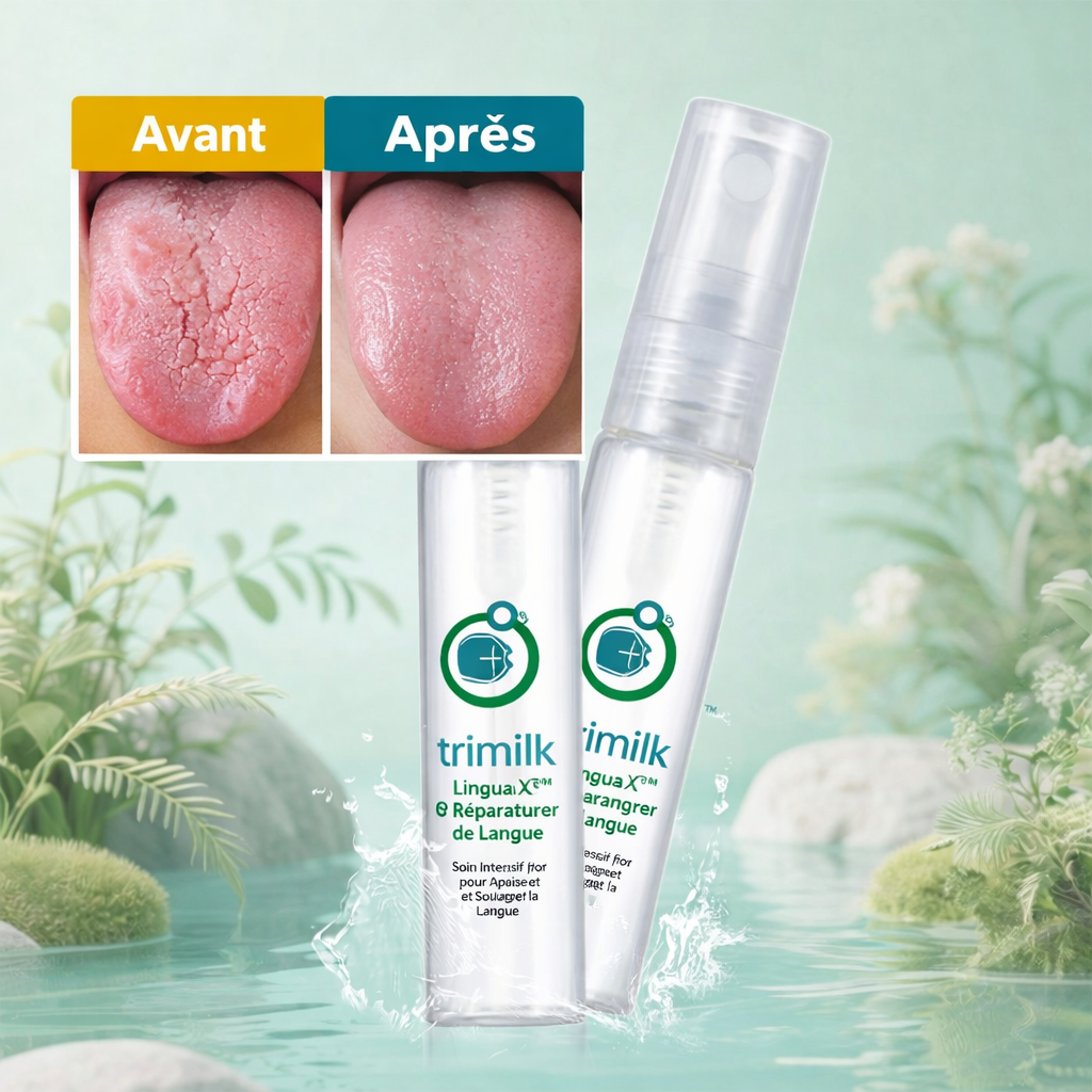 LinguaX™ Spray Réparateur de Langue | Éliminez douleurs et fissures en 3 minutes !