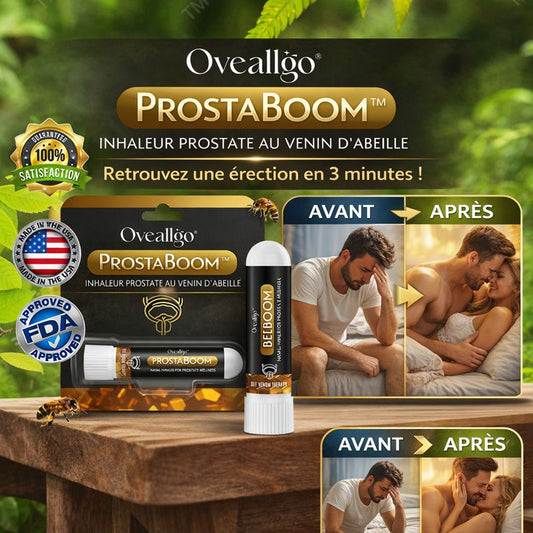 ProstaBoom™ Inhaleur Prostate au Venin d’Abeille | Retrouvez une érection en 3 minutes !