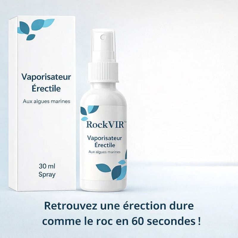 RockVIR™ Vaporisateur Érectile aux Algues Marines | Retrouvez une érection dure comme le roc en 60 secondes !