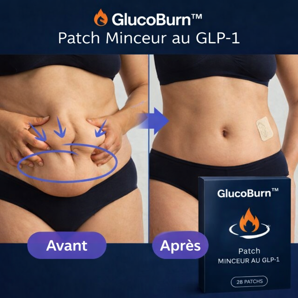 GlucoBurn™ Patch Minceur au GLP-1 | Brûlez jusqu’à 4,3 kilos de graisse en 5 jours !