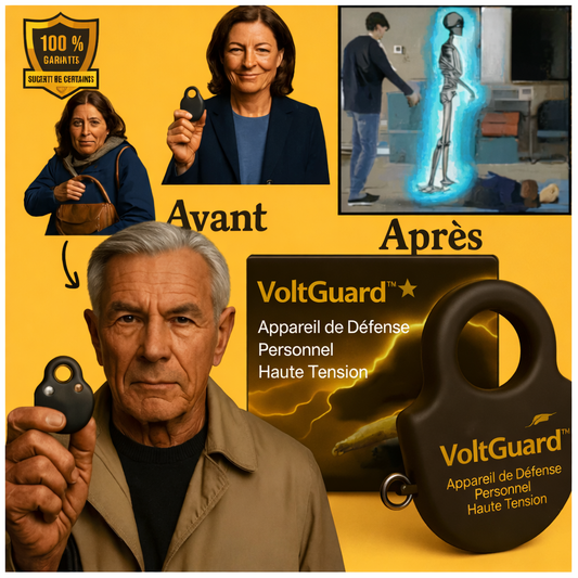 VoltGuard™ Appareil de Défense Personnel Haute Tension | Neutralise tout agresseur en 1 seconde, sans effort !