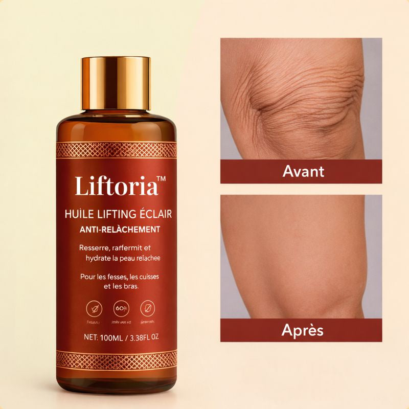 Liftoria™ Huile Lifting Éclair Anti-Relâchement | Une peau visiblement raffermie en 24 heures chrono !