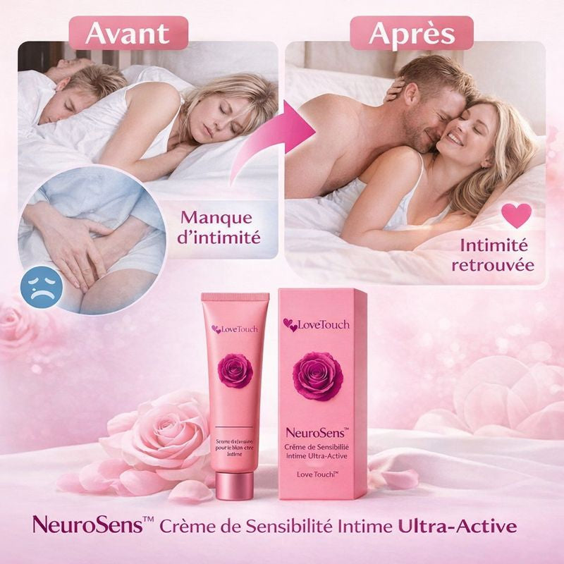 NeuroSens™ Crème de Sensibilité Intime Ultra-Active | Retrouvez jusqu’à 95 % de votre plaisir en 24 heures !