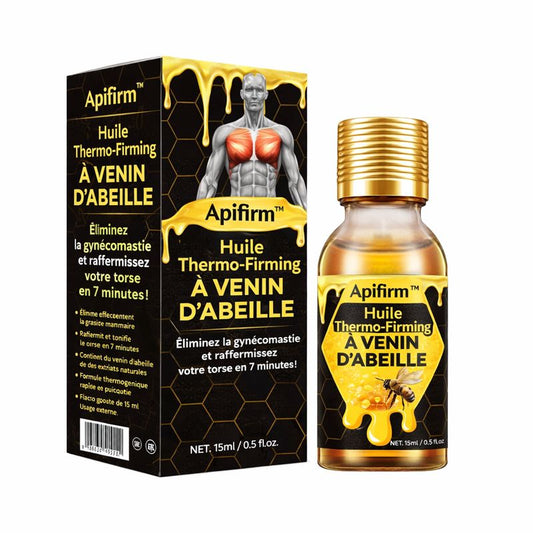 Apifirm™ Huile Thermo-Firming à Venin d’Abeille | Éliminez la gynécomastie et raffermissez votre torse en 7 minutes !