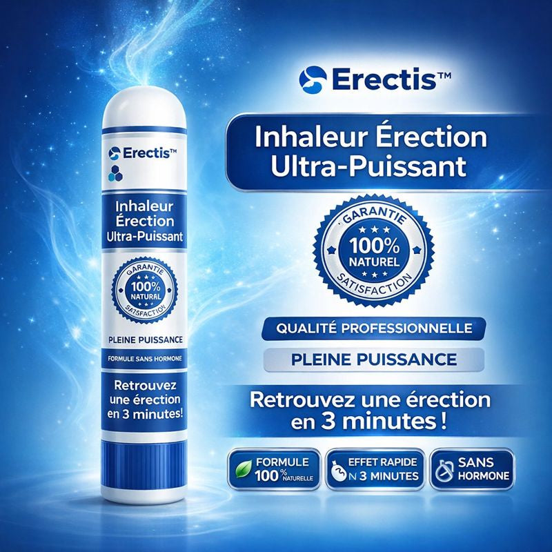Erectis™ Inhaleur Érection Ultra-Puissant | Retrouvez une érection dure comme la pierre en 3 minutes !
