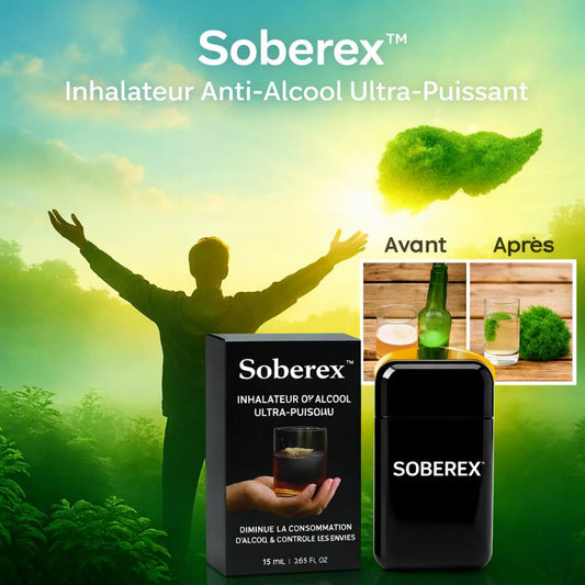 Soberex™ Inhalateur Anti-Alcool Ultra-Puissant | Éliminez l’envie de boire en 7 jours !