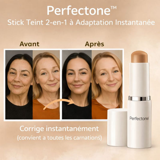 Perfectone™ Stick Teint 2-en-1 à Adaptation Instantanée | Retrouvez une peau parfaite en 3 minutes !