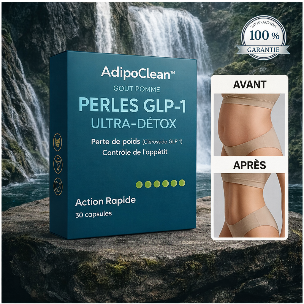 AdipoClean™ Perles GLP-1 Ultra-Détox | Éliminez la graisse et perdez du poids en 10 minutes !