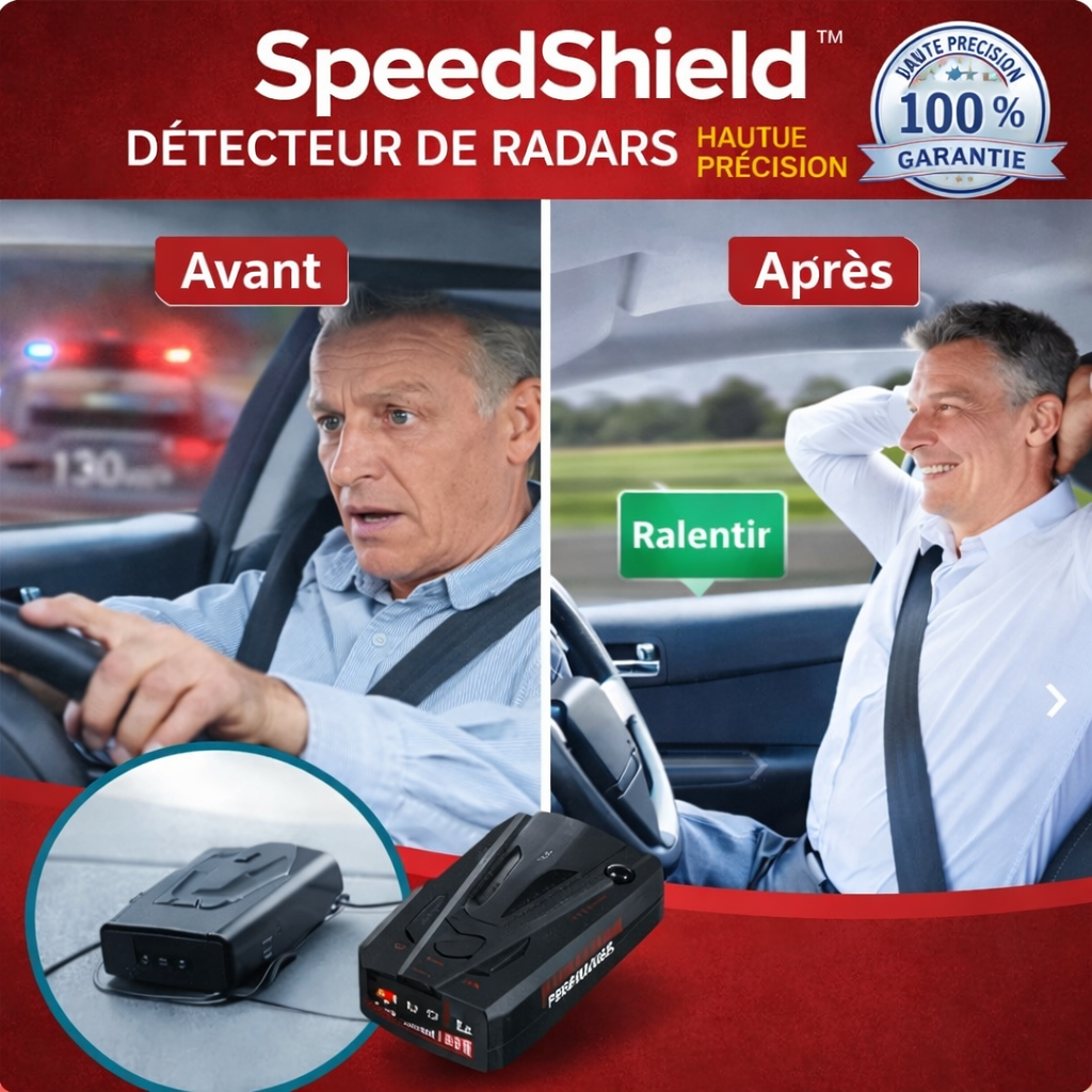 SpeedShield™ Détecteur de Radars Haute Précision | Évitez les amendes et reprenez le contrôle de la route !