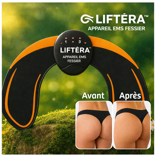 Liftèra™ Appareil EMS Fessier | Remonte et raffermit vos fesses en 7 jours sans le moindre effort !