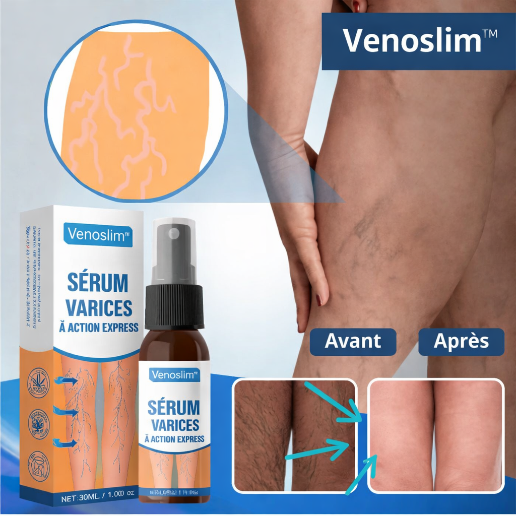 Venoslim™ Sérum Varices à Action Express | Éliminez 95% des varices visibles en 4 jours !