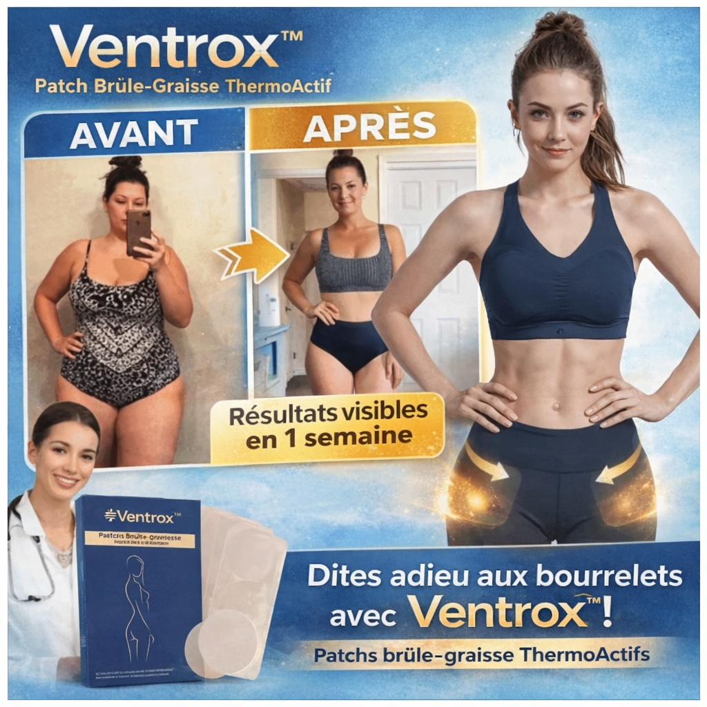Ventrox™ Patch Brûle-Graisse ThermoActif | Éliminez la graisse du ventre en 14 jours seulement!