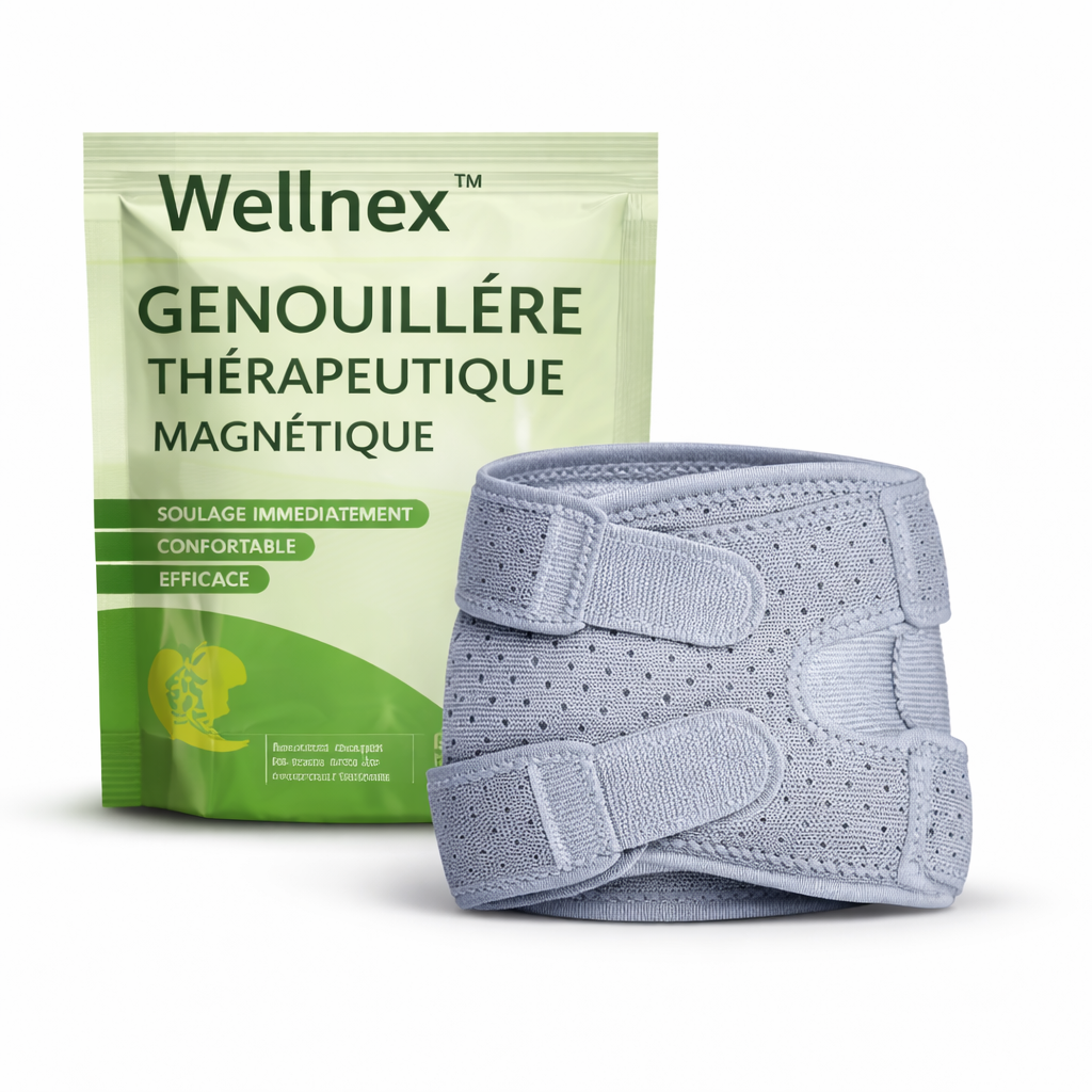 Wellnex™ Genouillère Thérapeutique Magnétique | Éliminez la douleur du genou en 3 minutes !