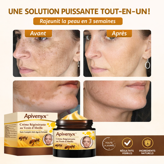 Apivenyx™ Crème Régénérante au Venin d’Abeille | Répare, lisse et rajeunit la peau dès la première application !