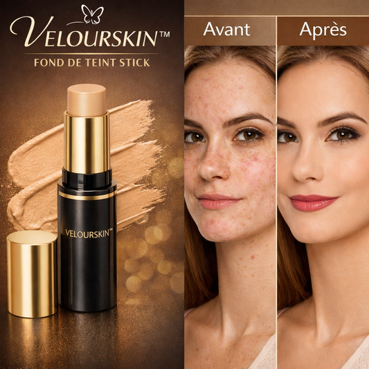 Velourskin™ Fond de Teint Stick | Une peau parfaite, lissée et sans défaut en 30 secondes !