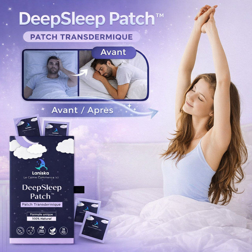 DeepSleep Patch™ Patch Transdermique | Sommeil profond immédiat sans médicaments ni réveils nocturnes !