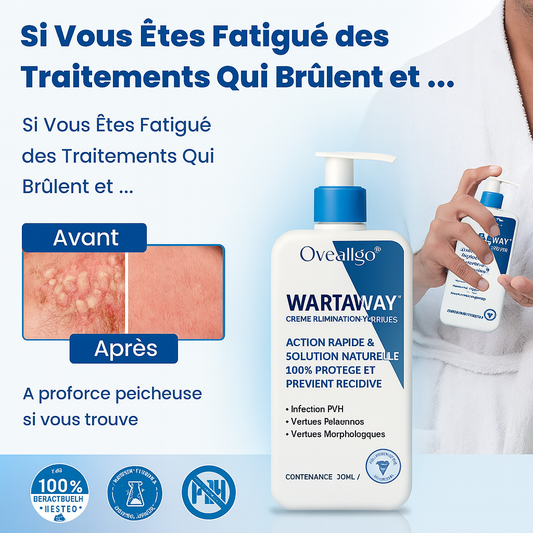 WartAway™ Crème Élimination Verrues Génitales | Efface 95 % des lésions HPV en 3 jours!