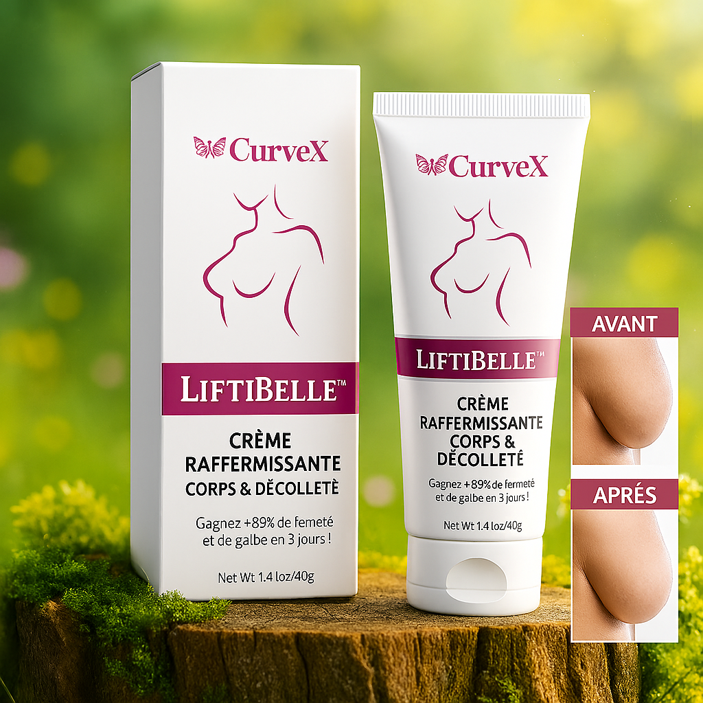 LiftiBelle™ Crème Raffermissante Corps & Décolleté | Gagnez +92 % de fermeté et de galbe en 3 jours!
