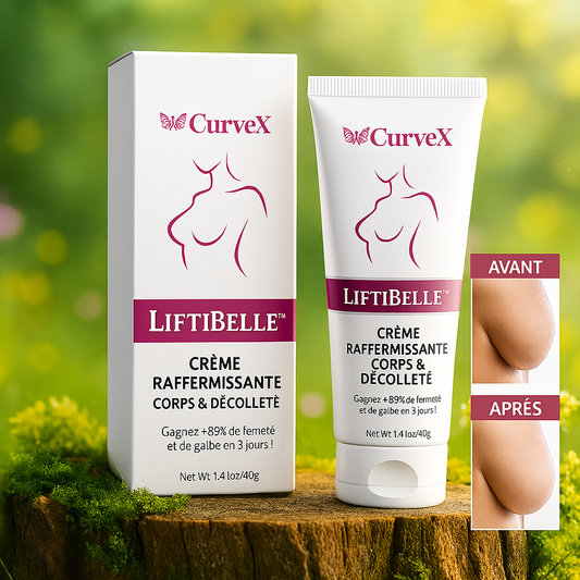 LiftiBelle™ Crème Raffermissante Corps & Décolleté | Gagnez +92 % de fermeté et de galbe en 3 jours!