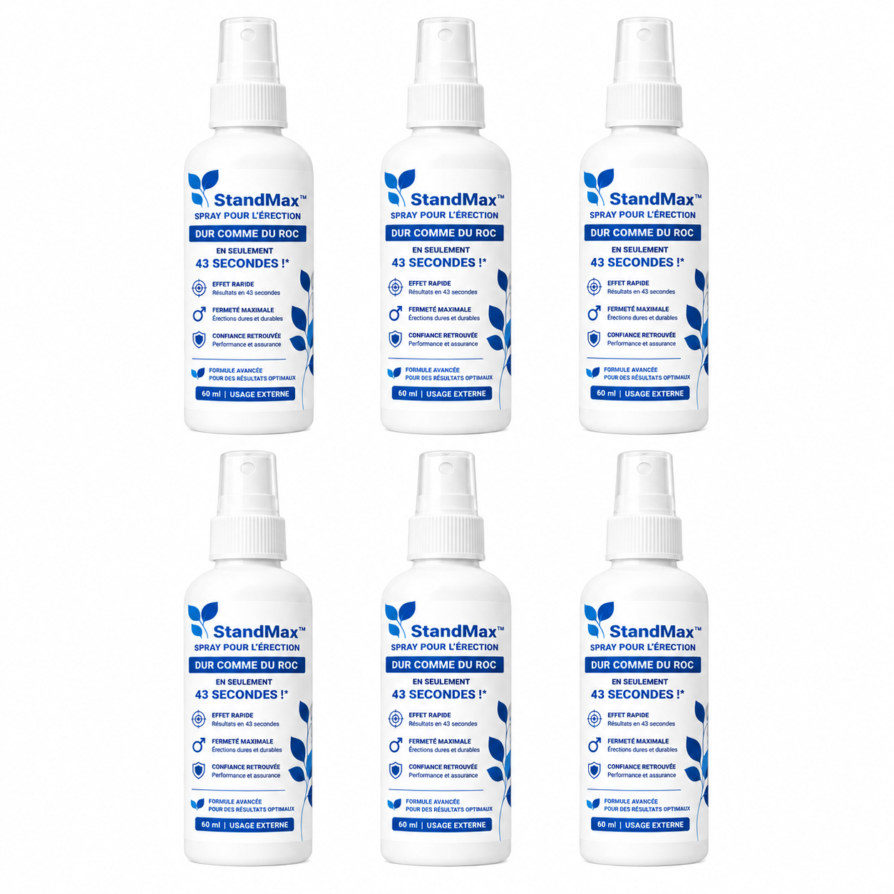 StandMax™ Spray pour l'érection | Dur comme du roc en seulement 43 secondes !