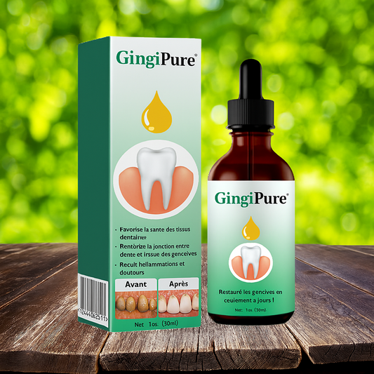 GingiPure™ Gouttes Naturelles pour les Gencives | Restaure les gencives en seulement 3 jours!