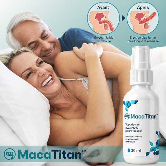 MacaTitan™ Vaporisateur aux algues pour l’érection | Érections dures comme du roc en 43 secondes !