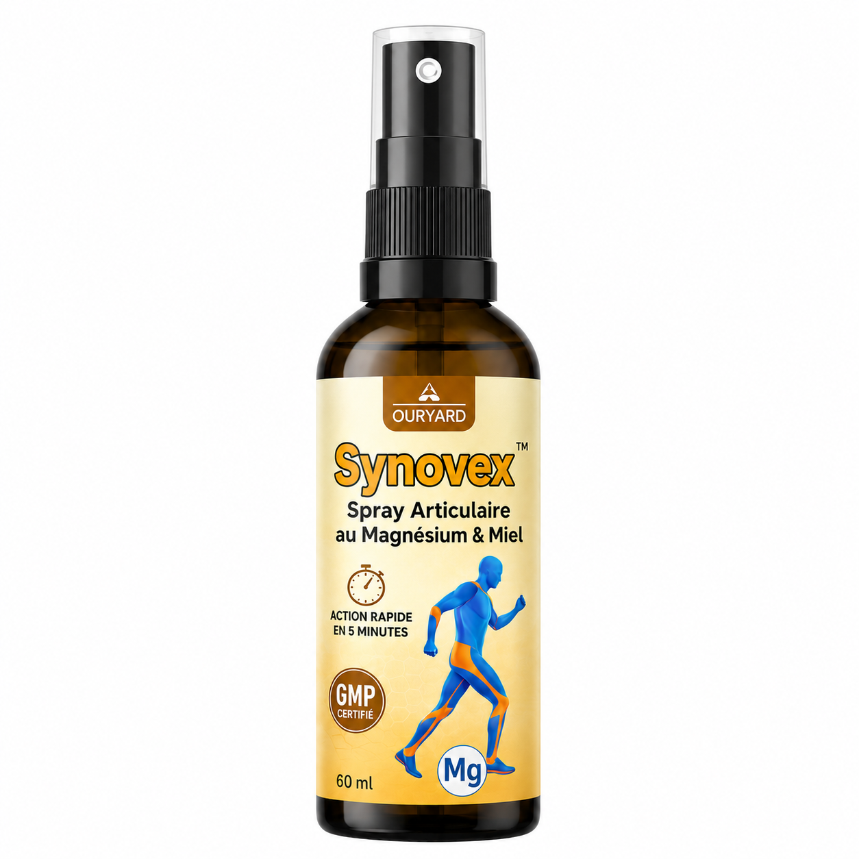 Synovex™ Spray Articulaire au Magnésium & Miel | Répare vos articulations et élimine la douleur en 10 minutes !