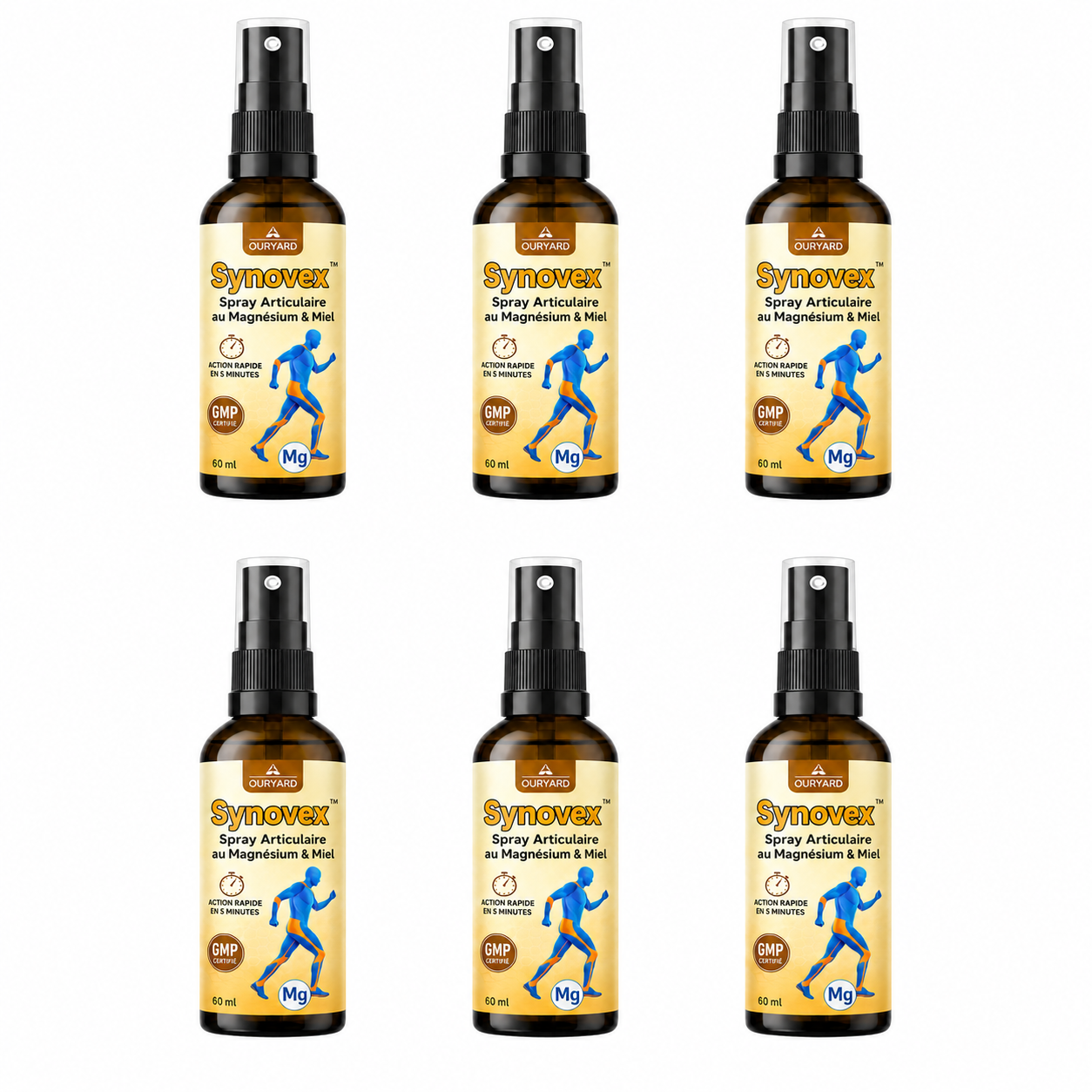 Synovex™ Spray Articulaire au Magnésium & Miel | Répare vos articulations et élimine la douleur en 10 minutes !