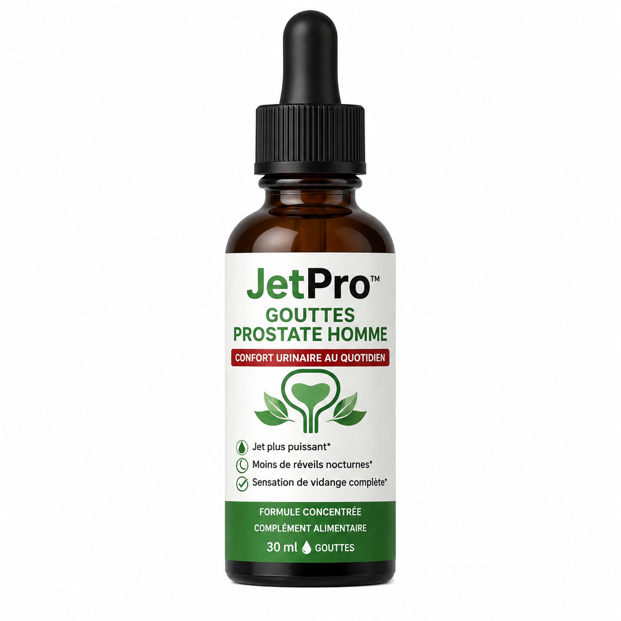 JetPro™ Gouttes Prostate Homme | Videz votre vessie et retrouvez un jet puissant en 5 jours !